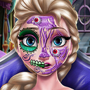 Elsa Scary Halloween Makeup