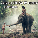 Animals Jigsaw Puzzle Elephants