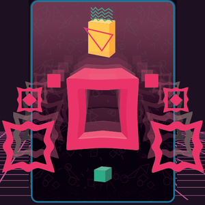 Big NEON Tower VS Tiny Square