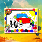 Cartoon Cars Coloring Book