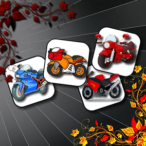 Cartoon Motorbikes Memory