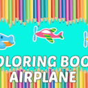 Coloring Book Airplane kids Education