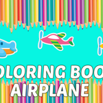 Coloring Book Airplane kids Education