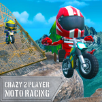 Crazy 2 Player Moto Racing