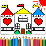 Doll House Coloring Book