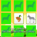 Kids Learning Farm Animals Memory