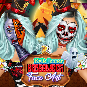 Jenner Halloween Face Art