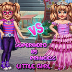 Little Girl Superhero Vs Princess