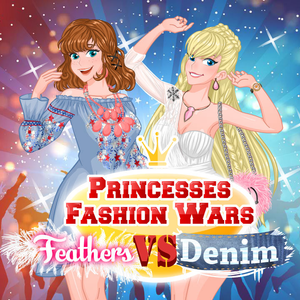 Princesses Fashion Wars Feathers VS Deni