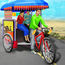 Public Tricycle Rickshaw Driving