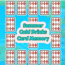 Summer Cold Drinks Card Memory